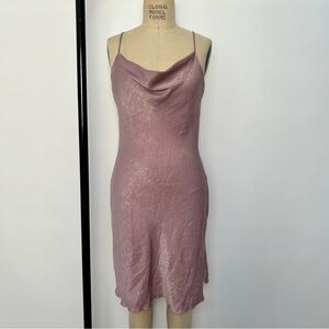 Elegant Pink Slip Dress